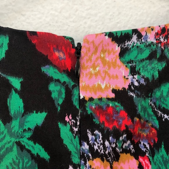 J Crew Sleeveless Floral Sheath Dress Black Multi - Picture 7 of 7